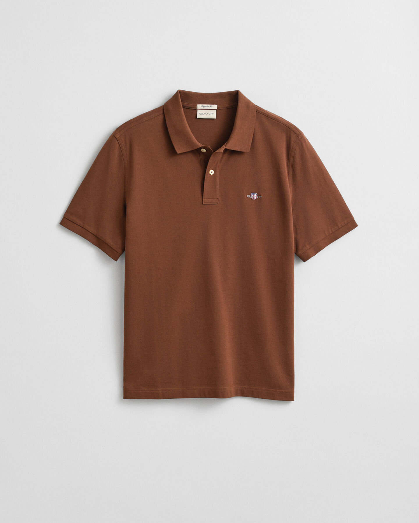 Regular Fit Shield piqué poloshirt