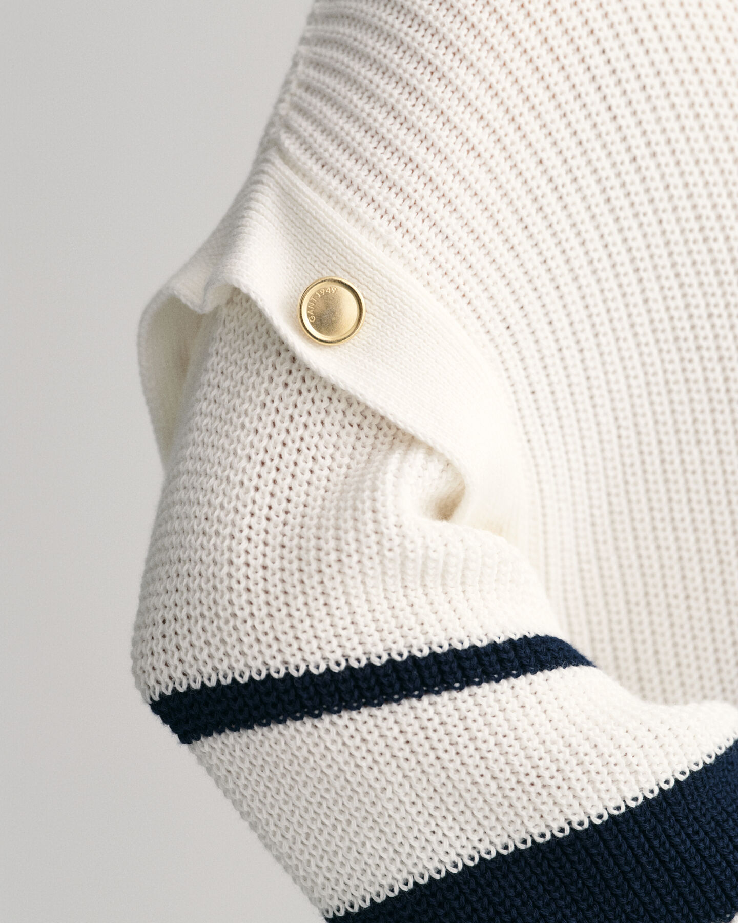 Oversized trui met ronde hals en strepen