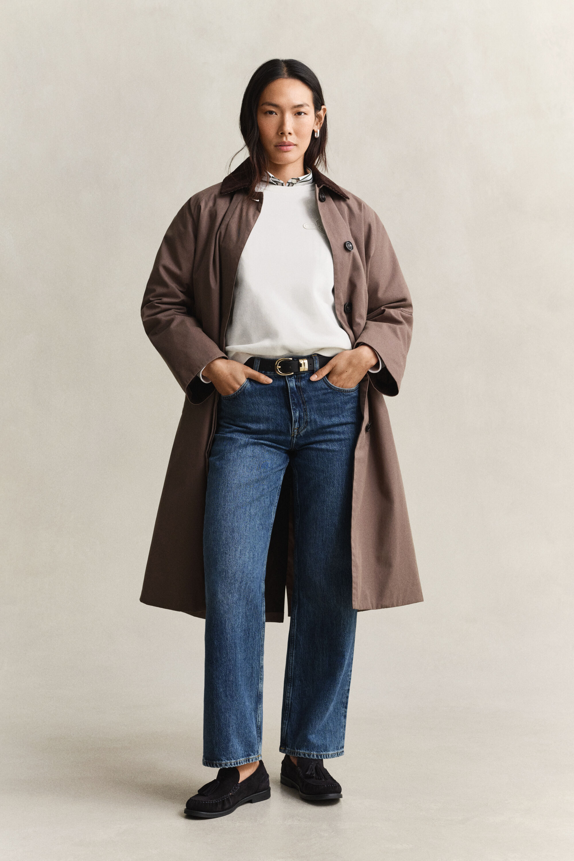 Sweat-shirt avec écusson ton sur ton