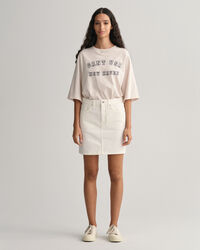 Jupe en denim blanc