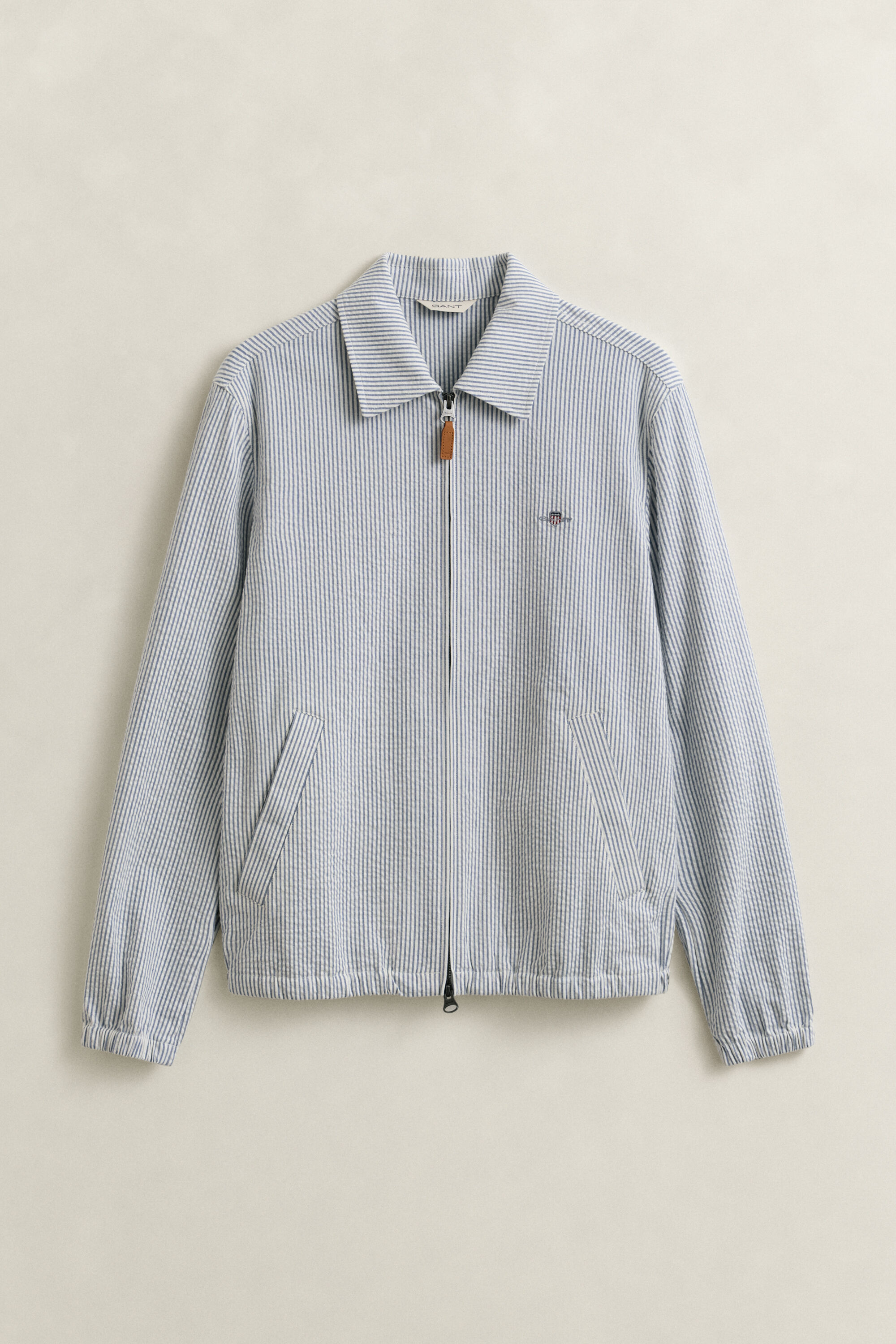 Veste Windcheater en seersucker