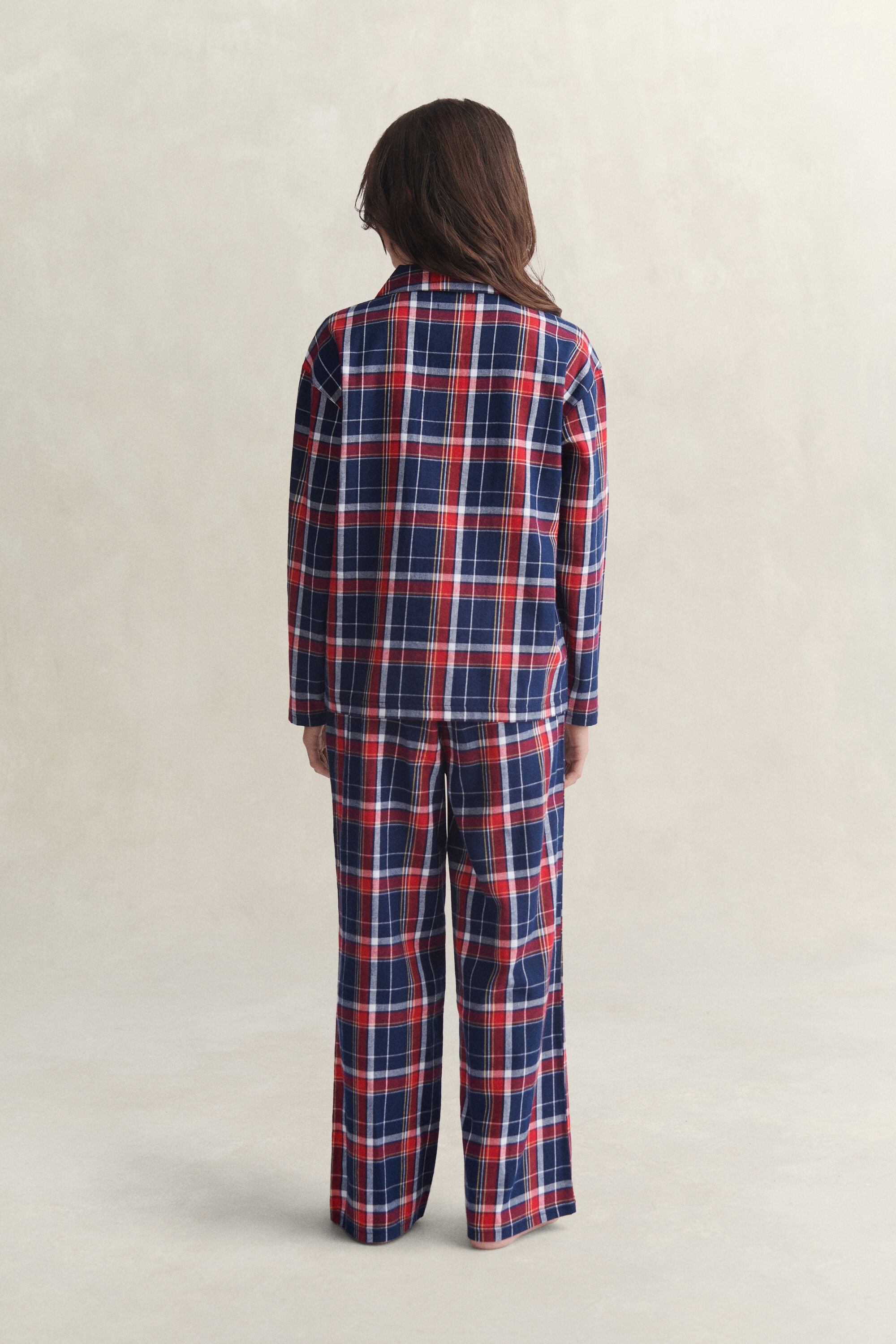 Pyjamaset van geruite flanel voor tieners