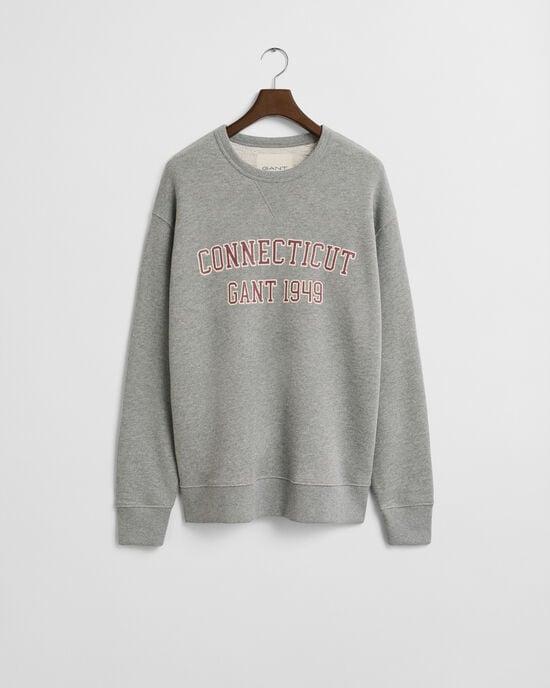 Sweat-shirt col rond logo universitaire