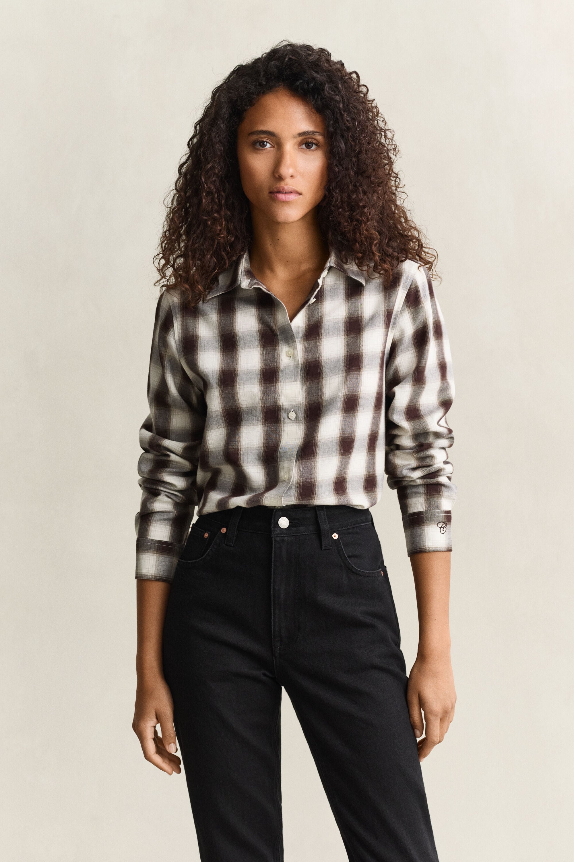 Chemise regular en flanelle