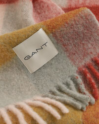 Écharpe en laine d'alpaga mélangée à carreaux