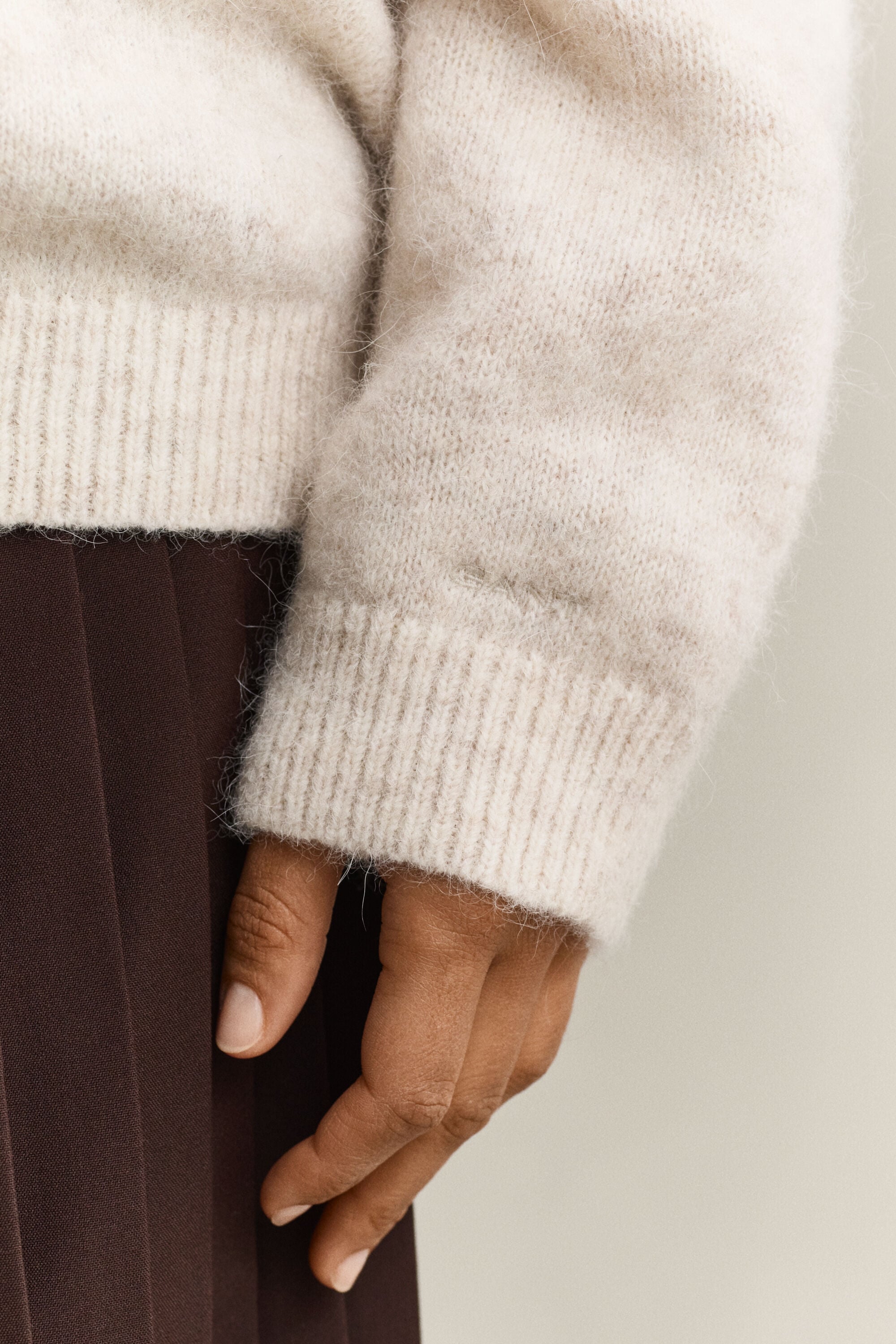 Pull en laine d’alpaga mélangée