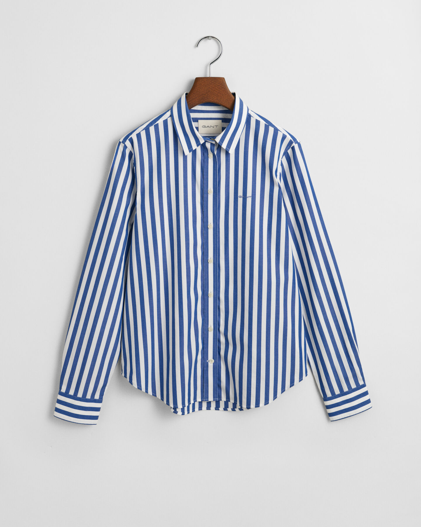 Chemise regular fit en popeline à larges rayures