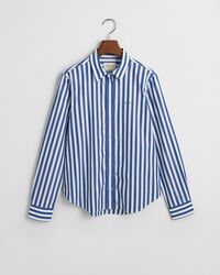 Chemise regular fit en popeline à larges rayures