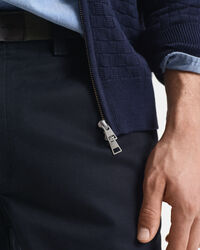 Pull zippé texturé