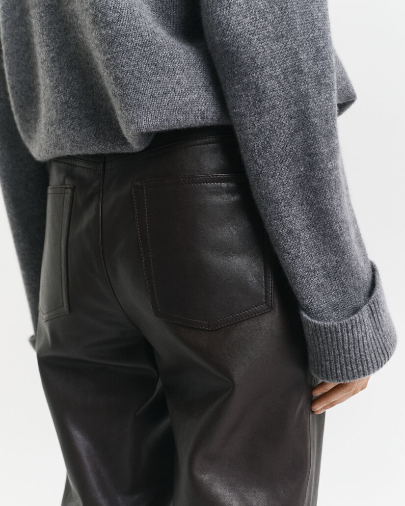 5-pocket leren broek