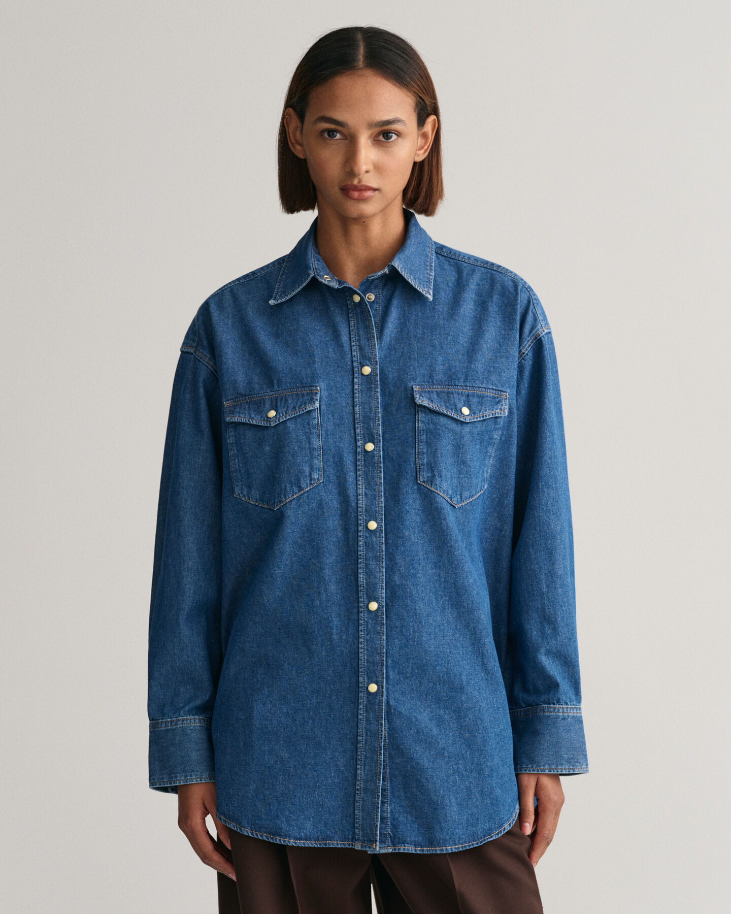 Chemise ultra-ample en denim