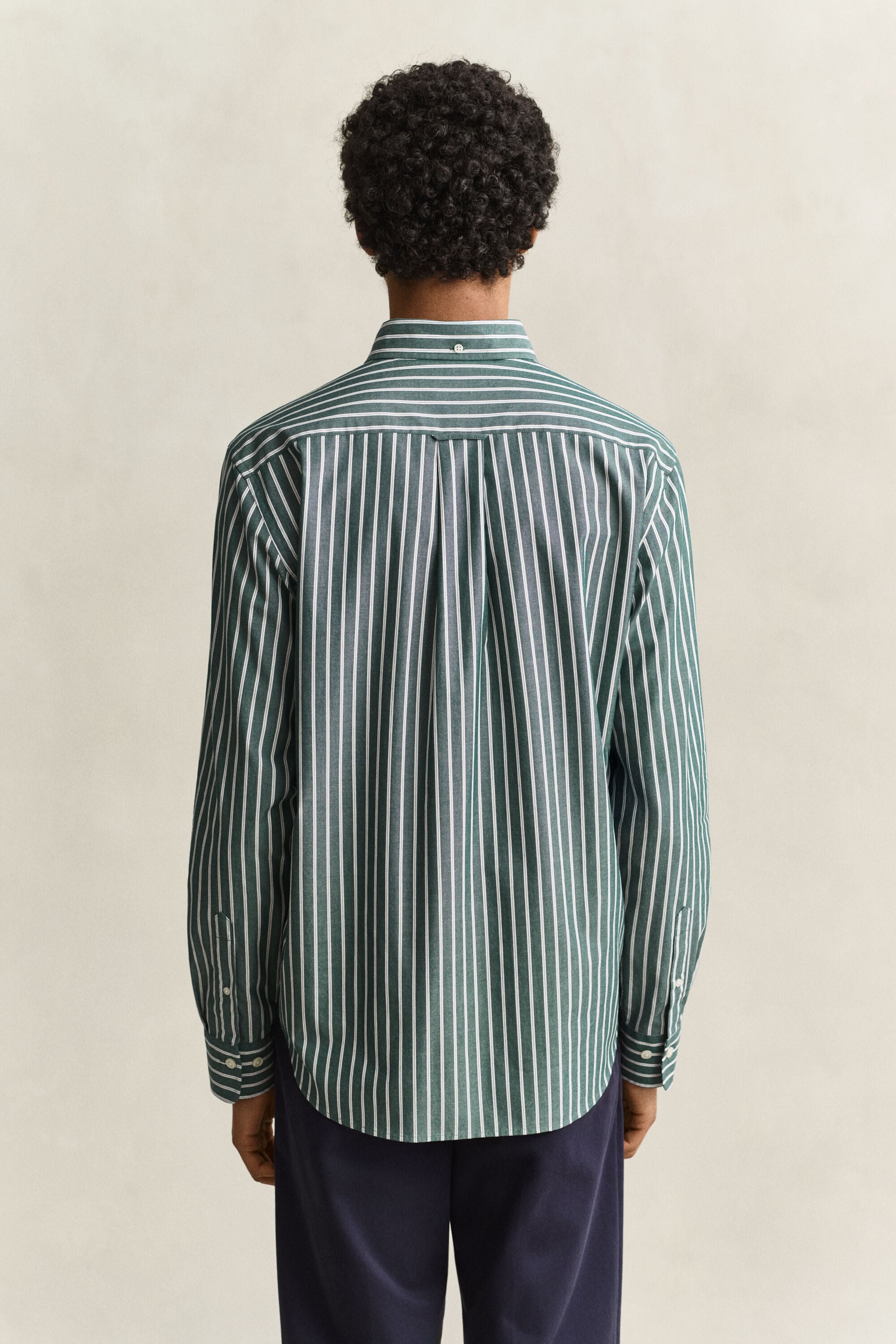 Poplin hemd met strepen