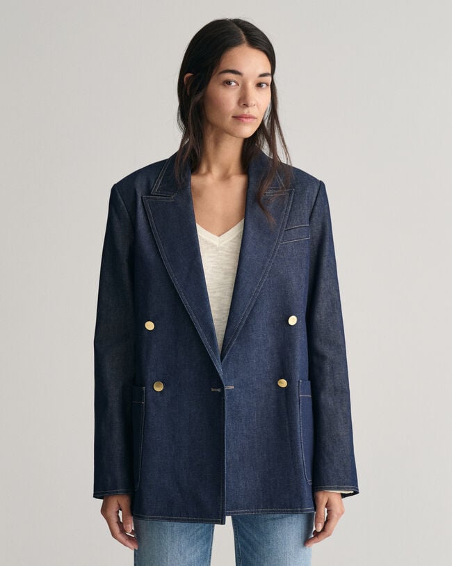 Veste regular fit en denim Club Blazer