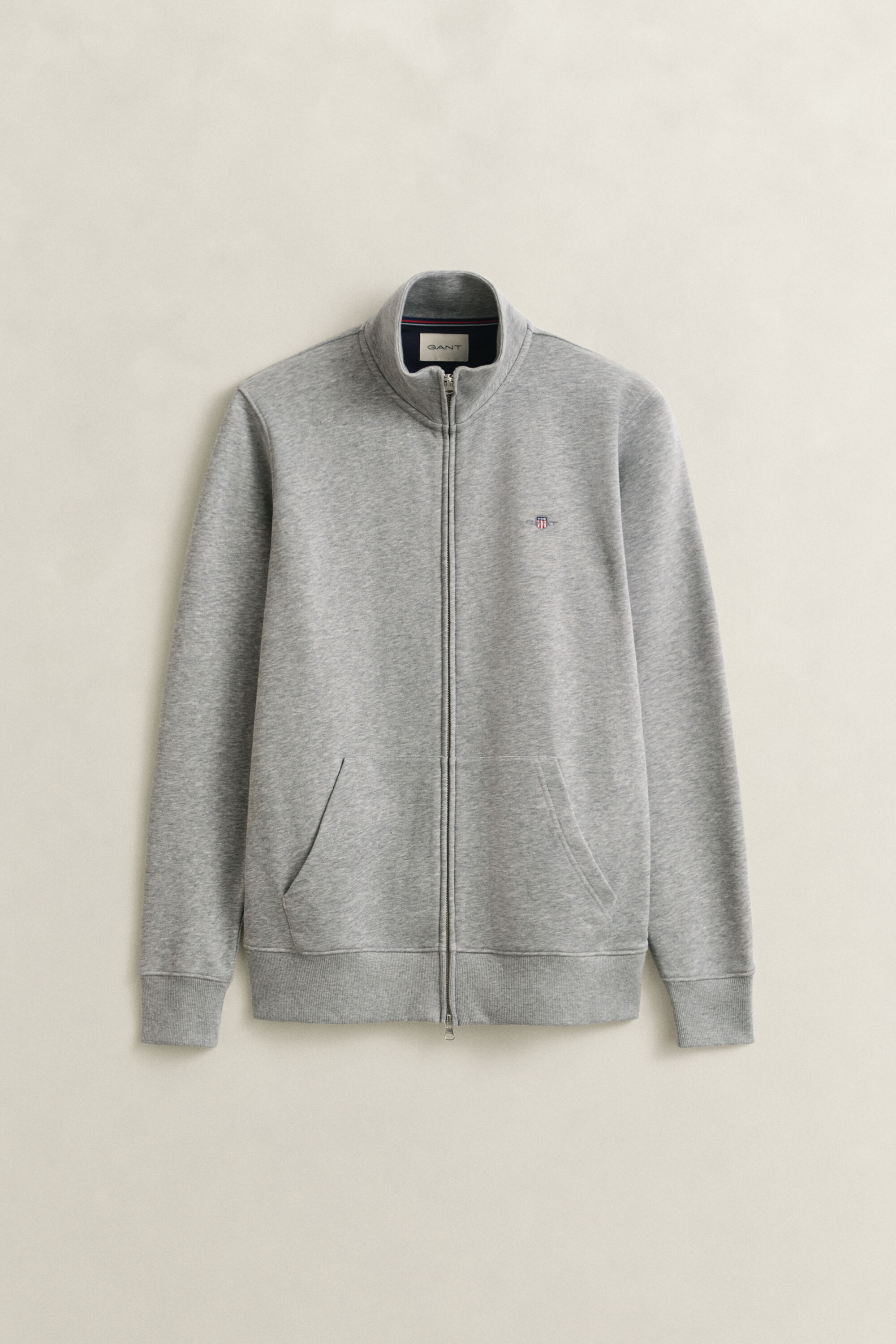 Sweat-shirt zippé avec écusson