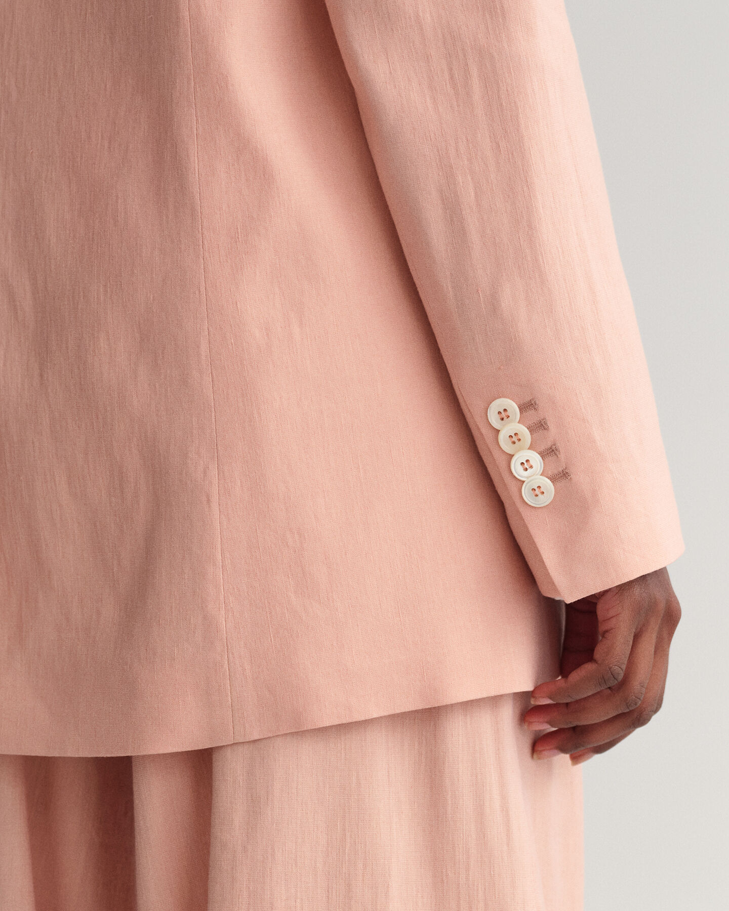 Veste blazer en lin stretch regular fit