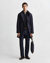 Trench-coat en coton mélangé