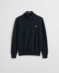 Pull à demi-zip en coton classique