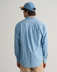 Chemise relaxed fit en chambray