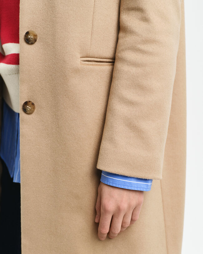 Manteau tailored fit classique en laine