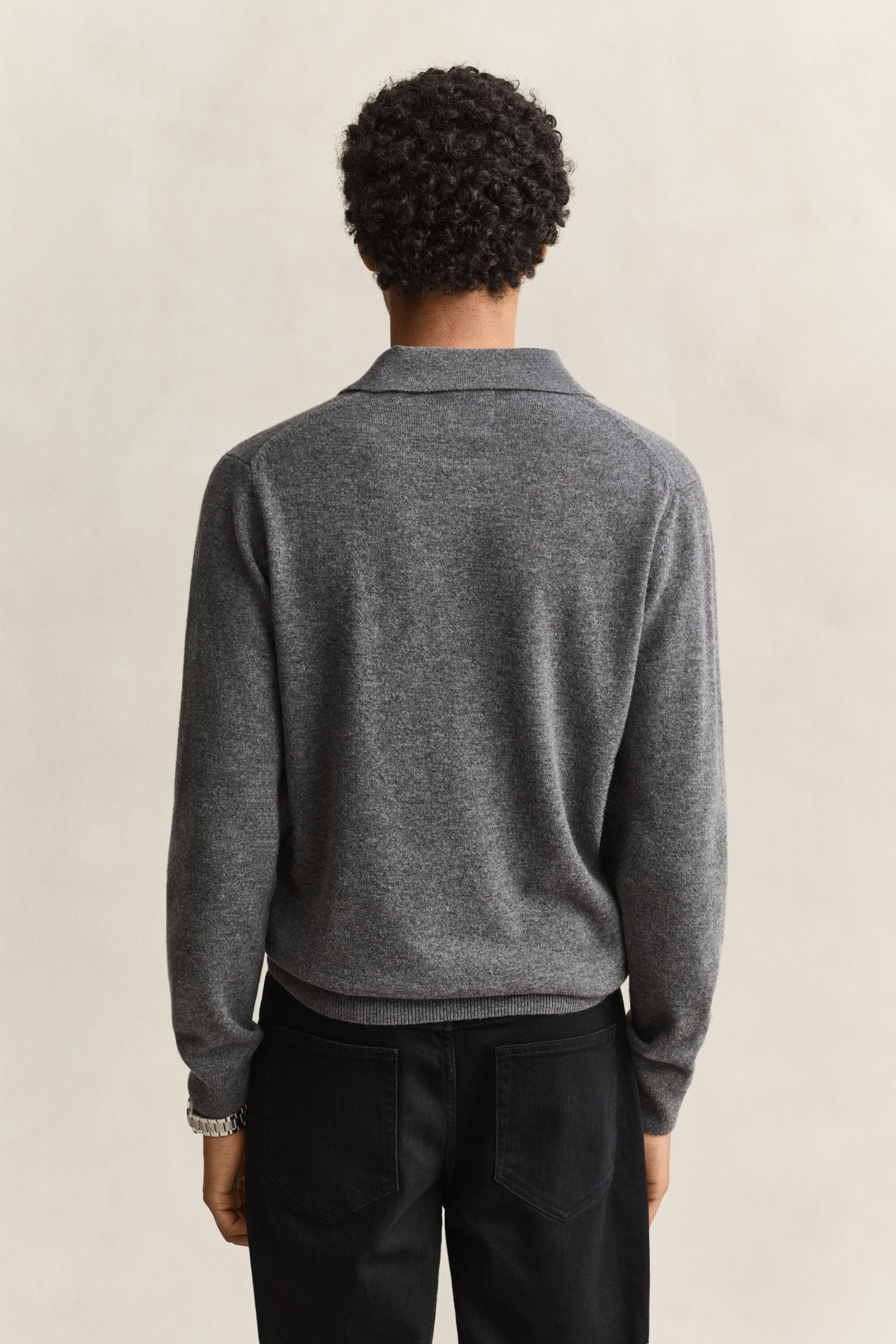 Pull polo en laine d'agneau ultrafine