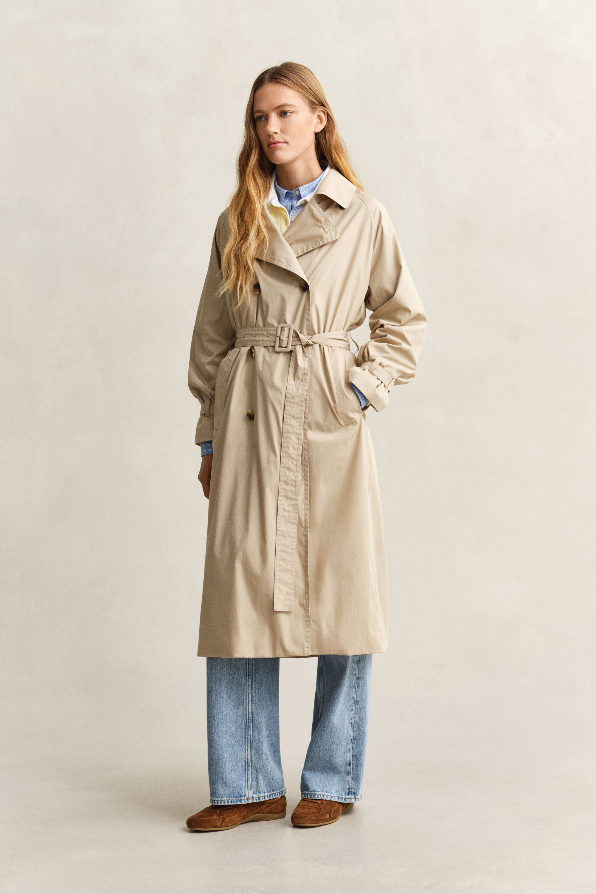 Lichte trenchcoat