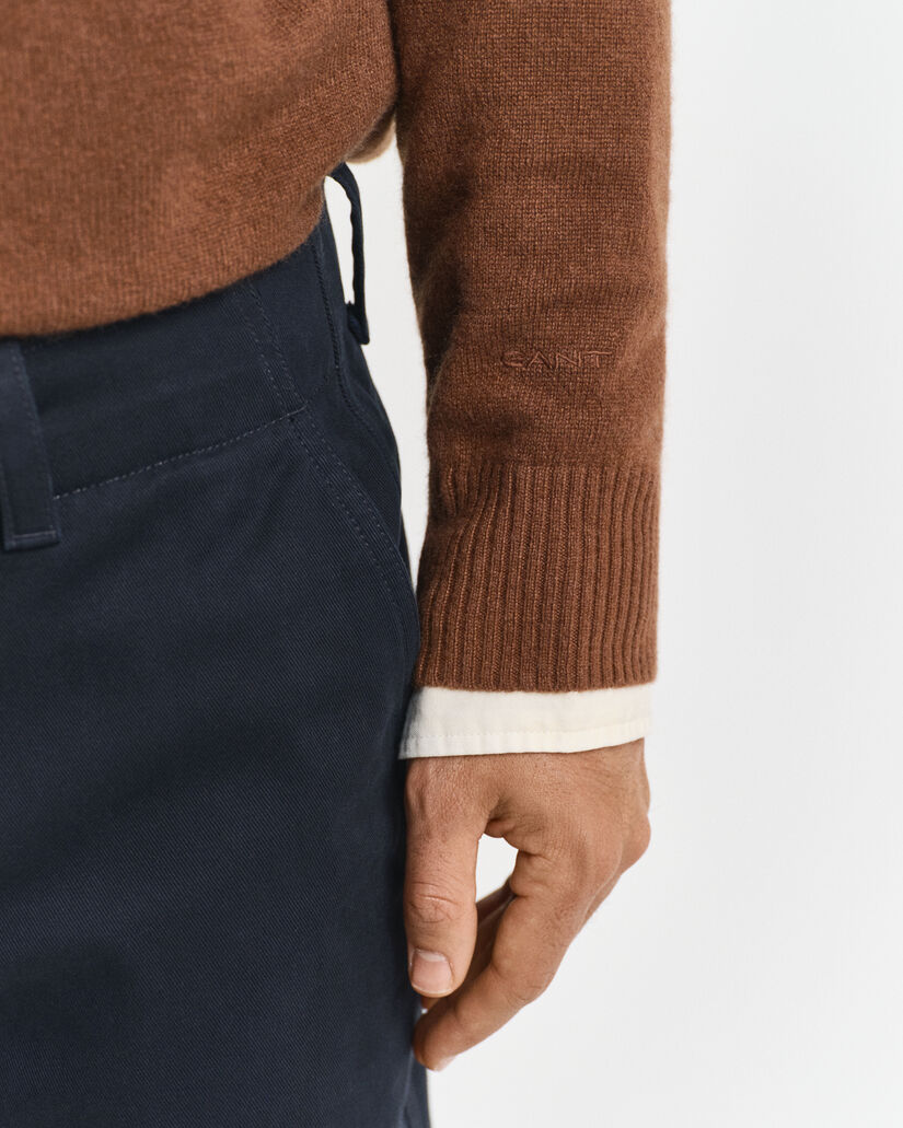 Kasjmier trui met ronde hals