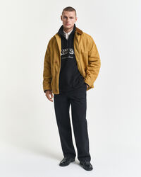 Fleecetrui met print