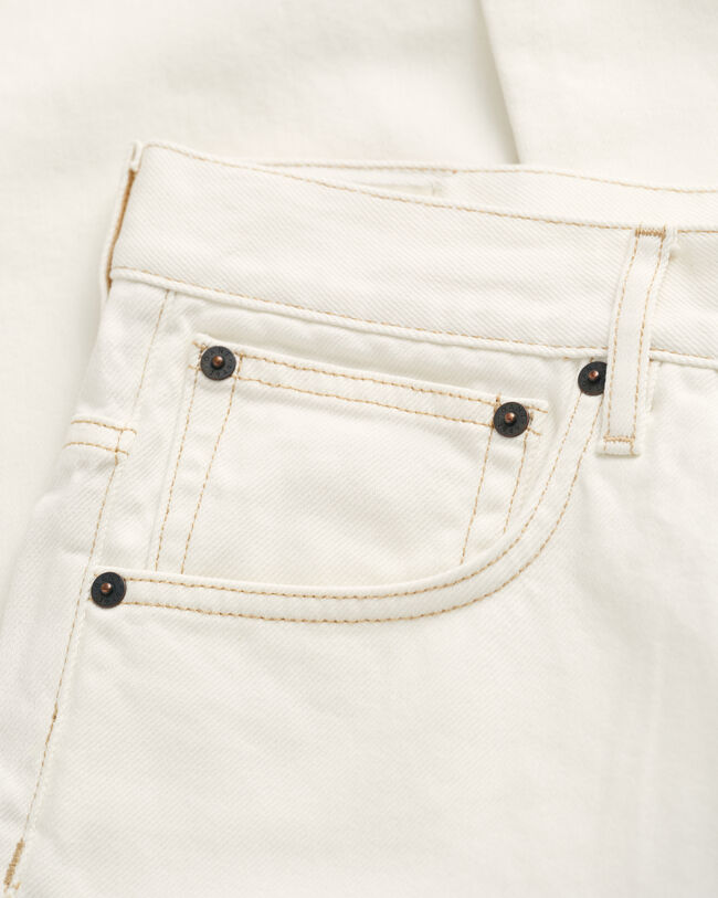 Loose Fit jeans in wit