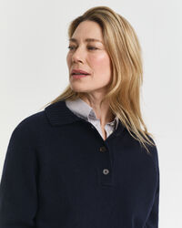 Rugger en maille de laine et cachemire