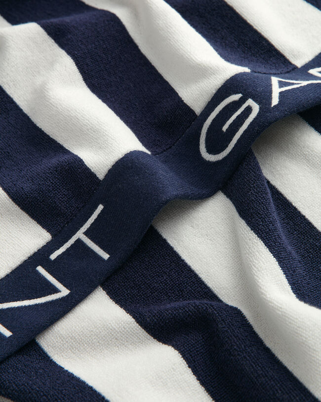 Strandlaken met blokstreep