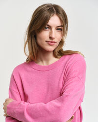 Trui met ronde hals van buitengewoon zachte lamswol