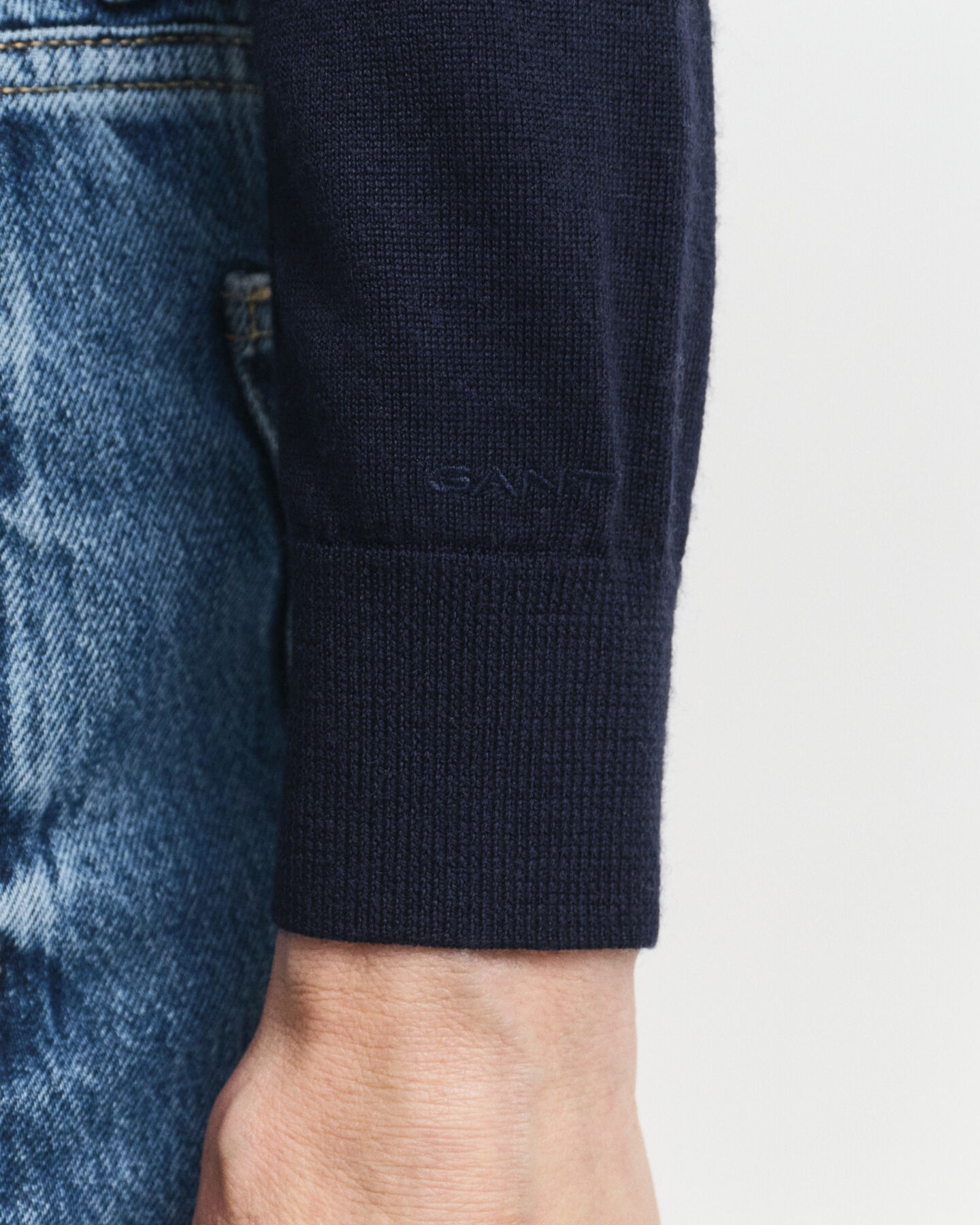 Pull col rond en laine mérinos extrafine