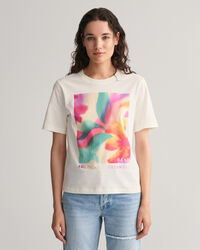 Graphic T-shirt met bloemenprint