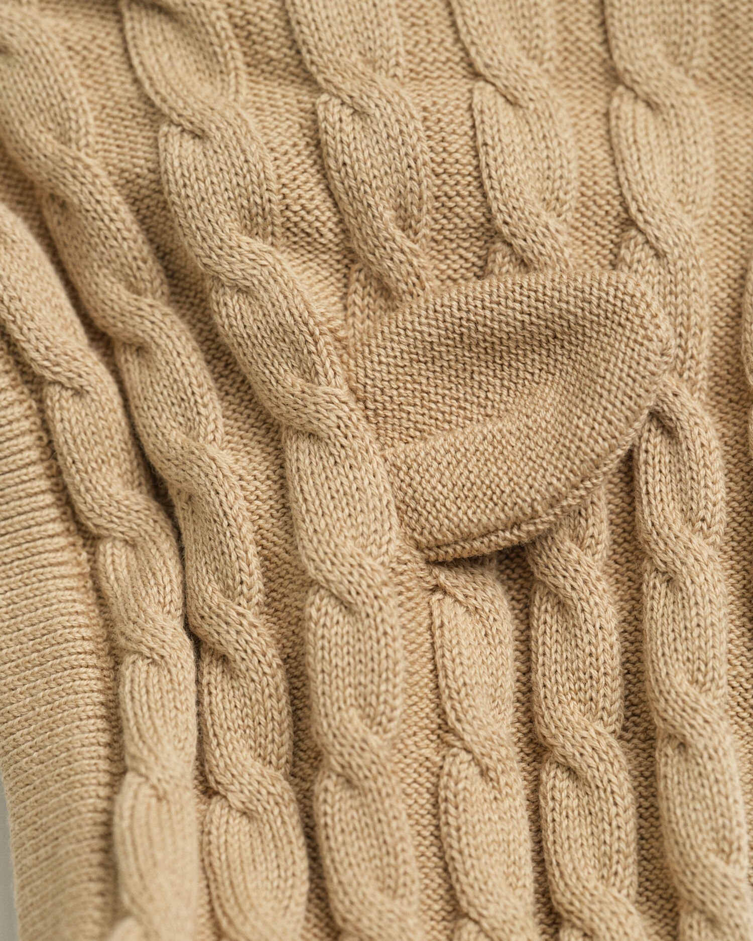 Cardigan en maille de coton à torsades Bébé