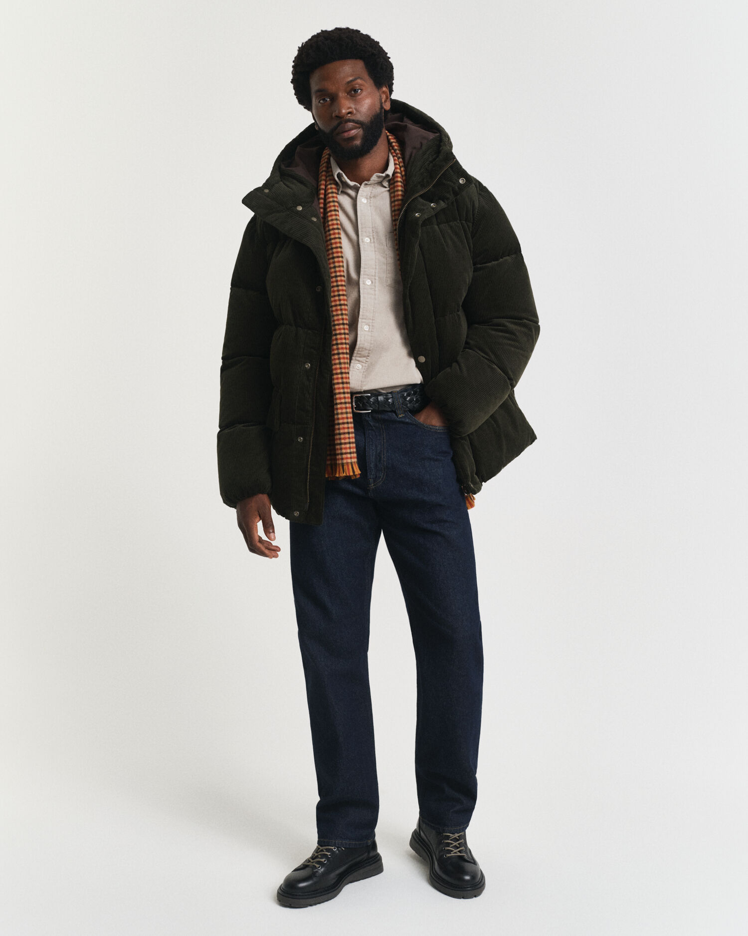 Regular Fit corduroy hemd