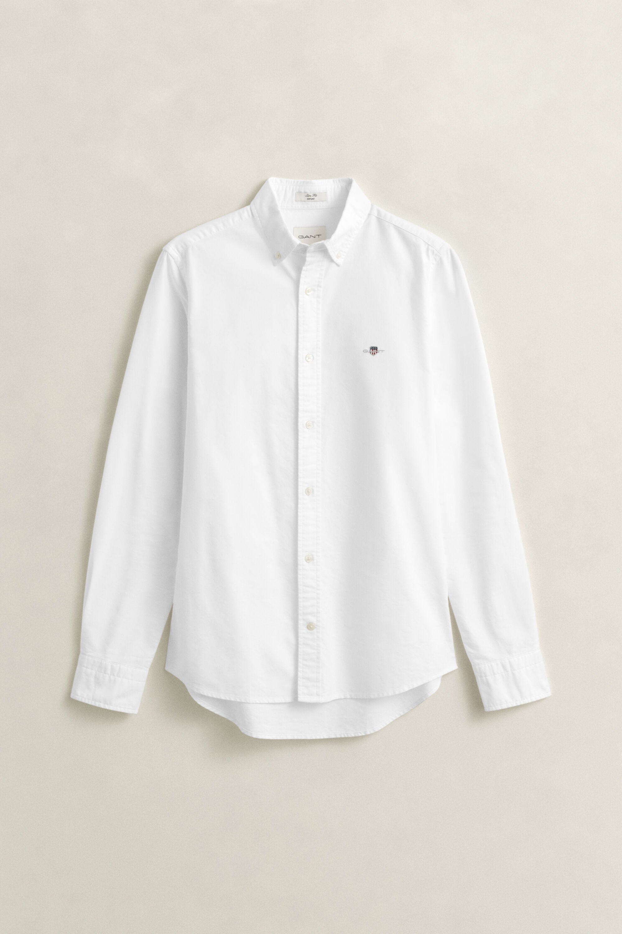 Chemise ajustée en coton Oxford classique