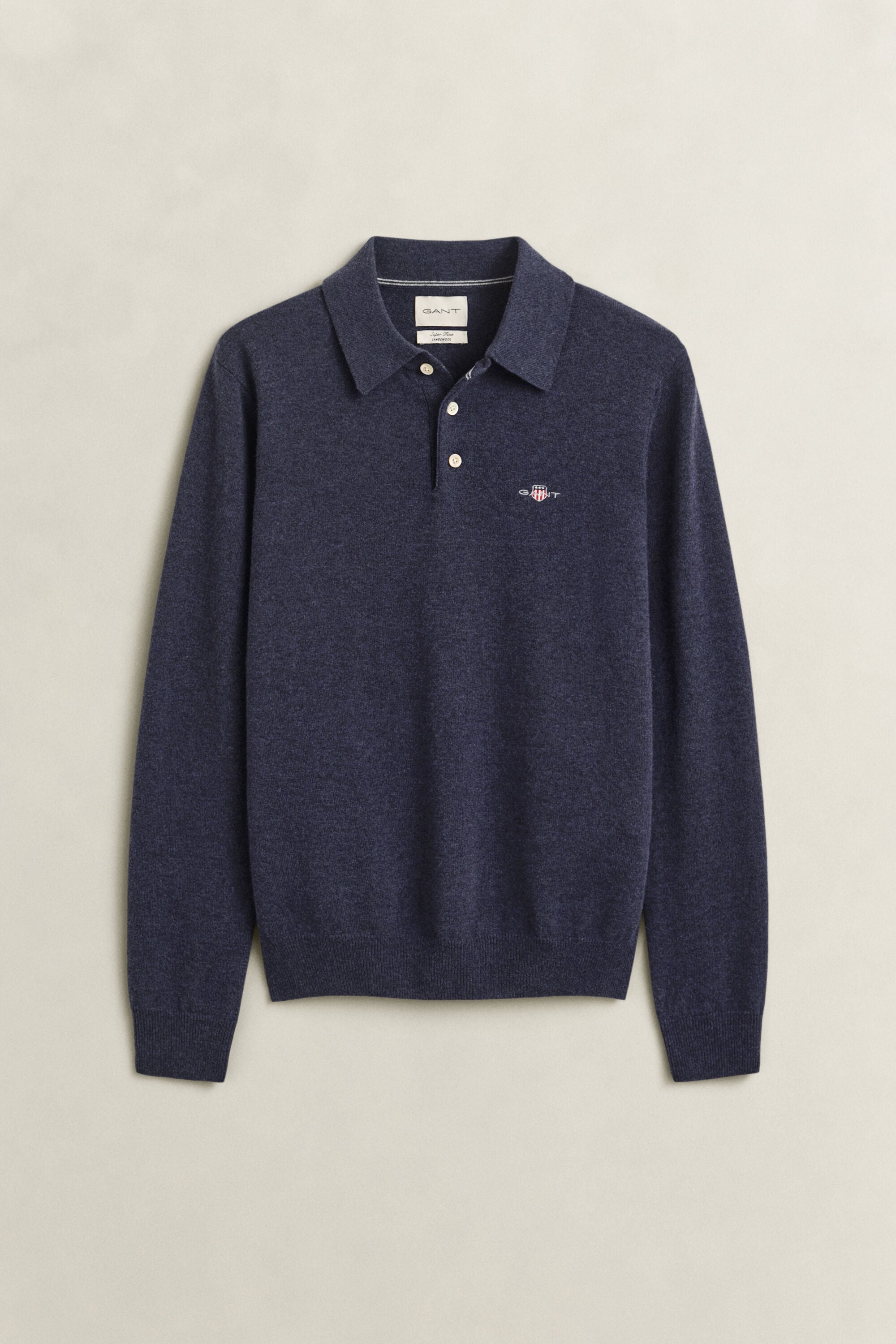 Pull polo en laine d'agneau ultrafine