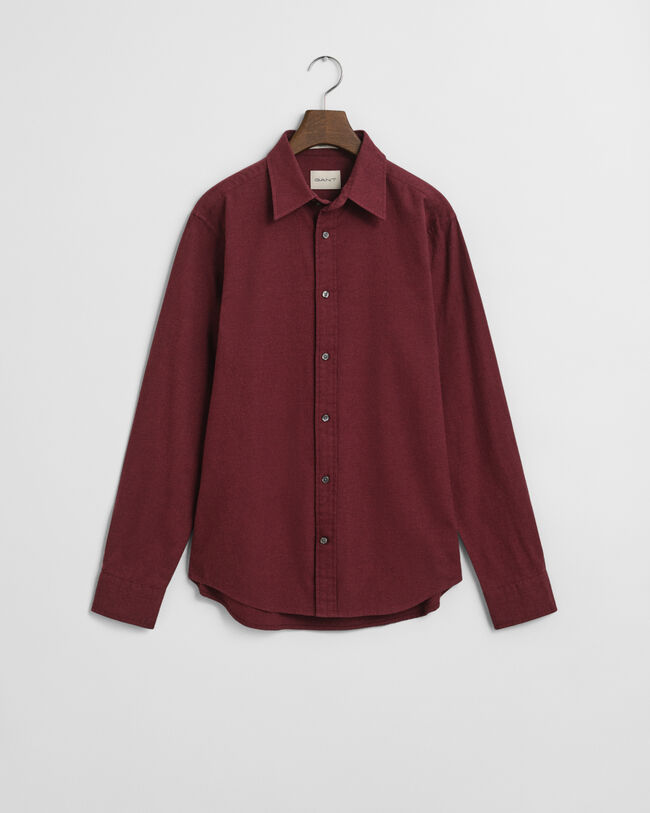 Regular Fit gemêleerd flanellen hemd