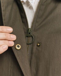 Outdoorjack van gewaxt katoen