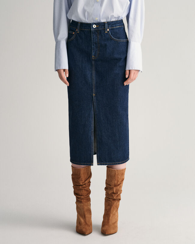 Jupe crayon en denim