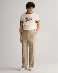 GANT USA T-Shirt met gestreepte mouwen