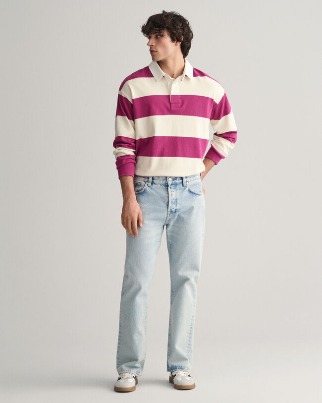 Jean loose fit en denim clair délavé