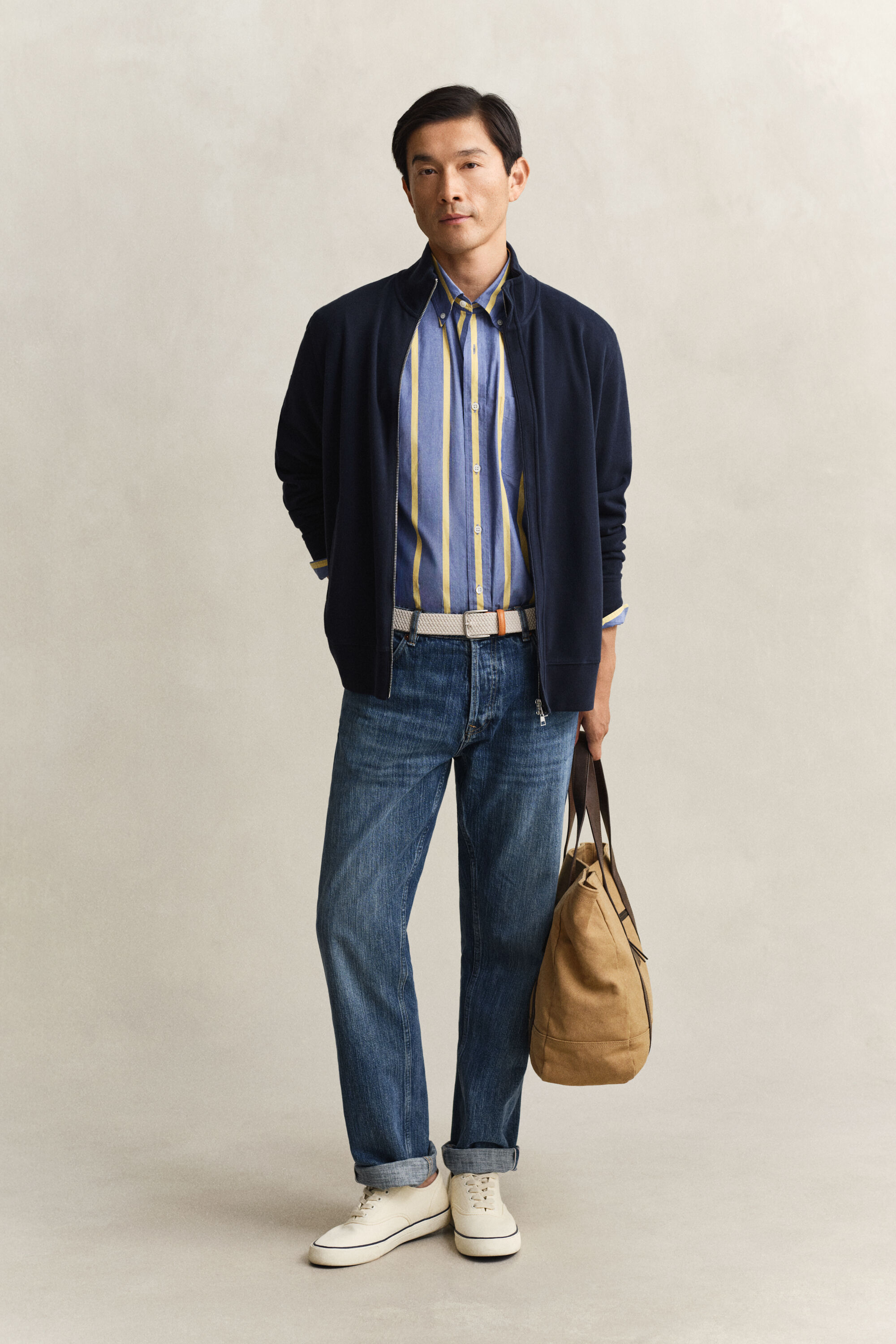 Sweat-shirt zippé Sacker Rib