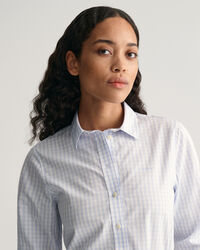 Regular Fit poplin hemd met Gingham-ruitje