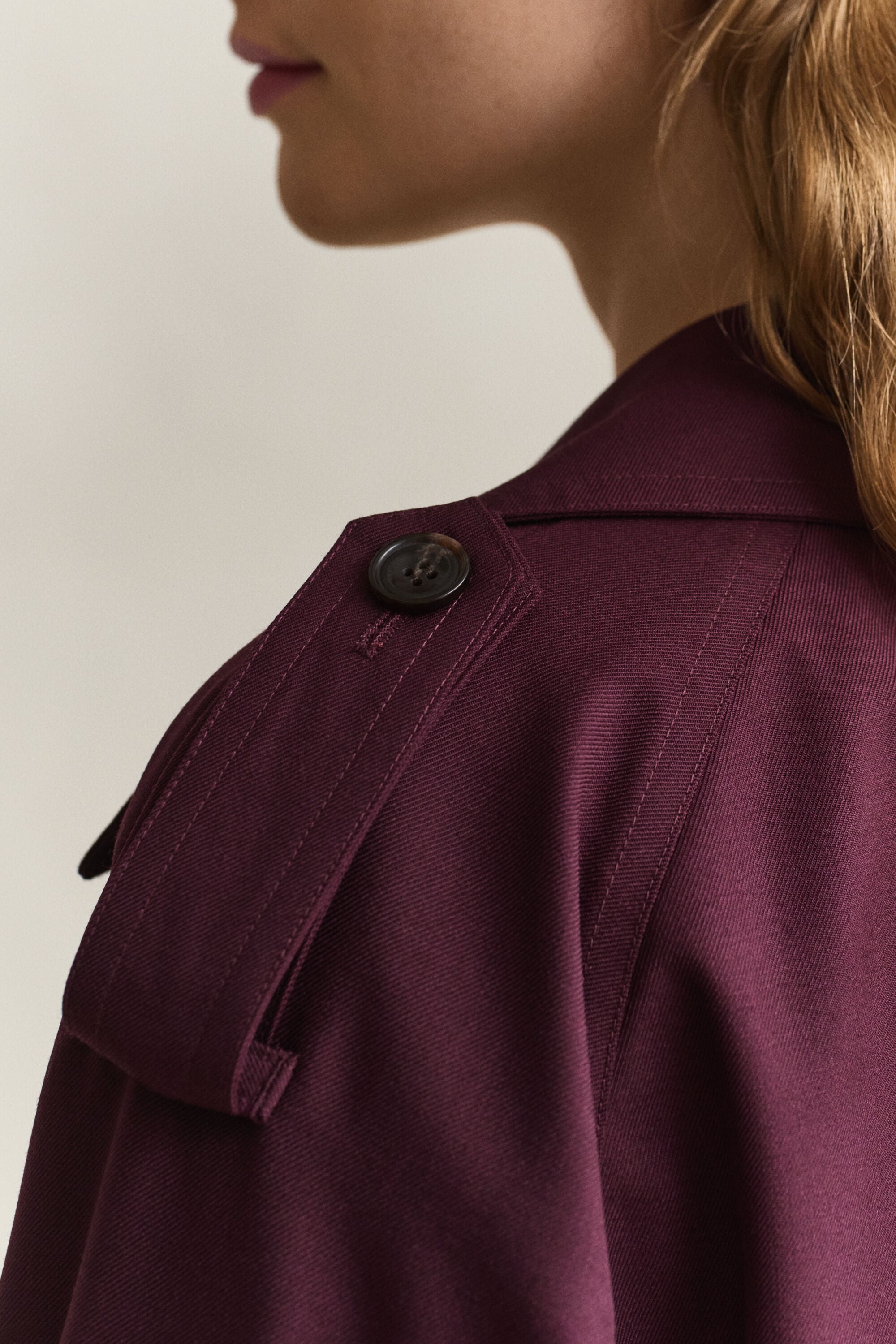Trenchcoat van wolmix