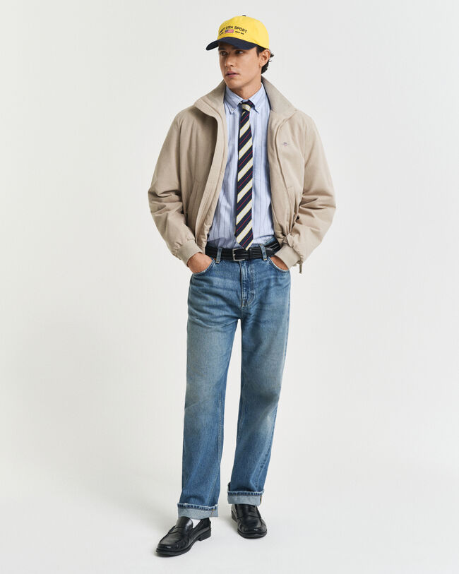 Chemise coupe regular en coton Oxford classique à rayures