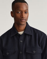 Surchemise en laine mélangée