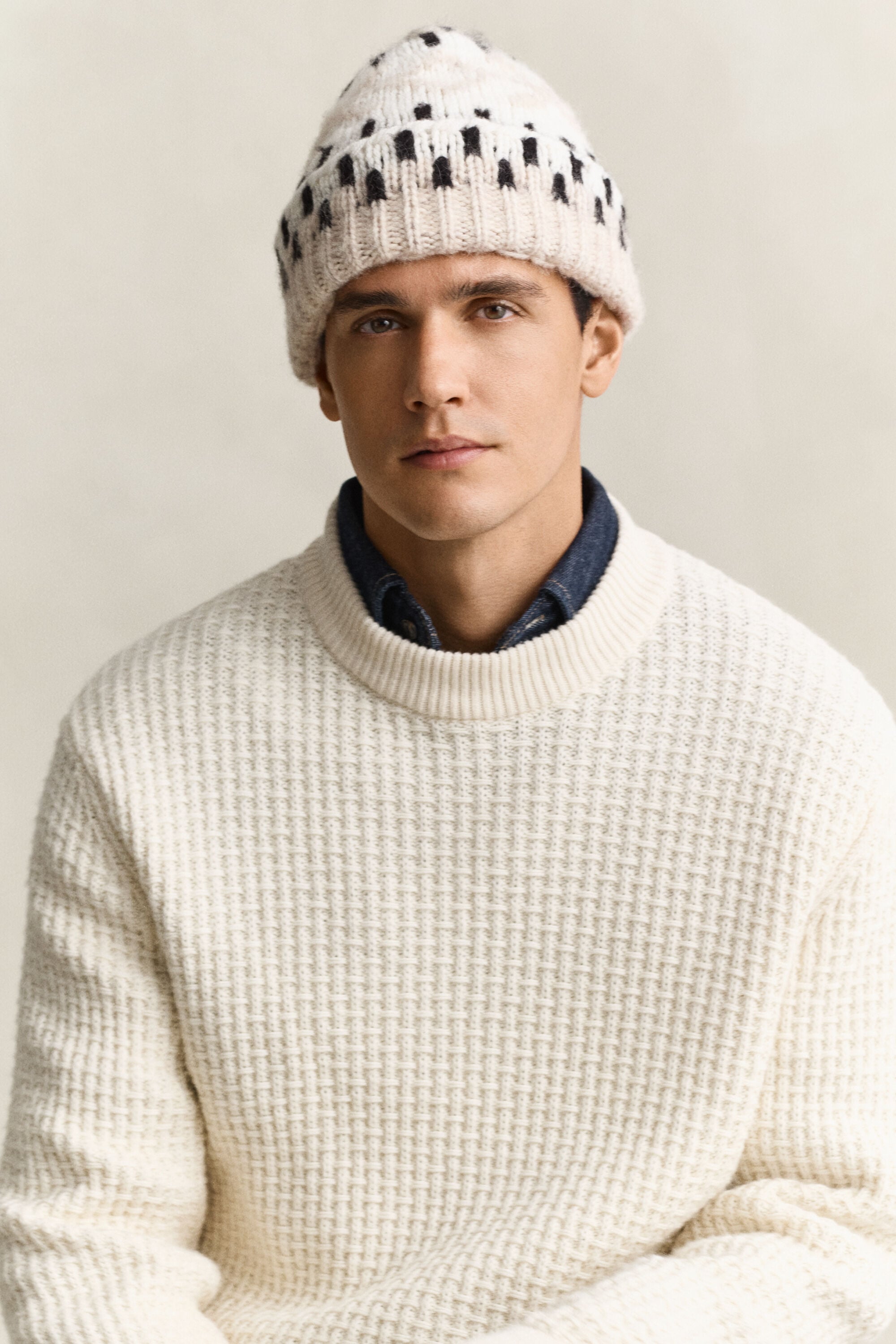 Jacquard beanie
