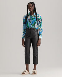 Regular Fit Paisley blouse van katoenzijde