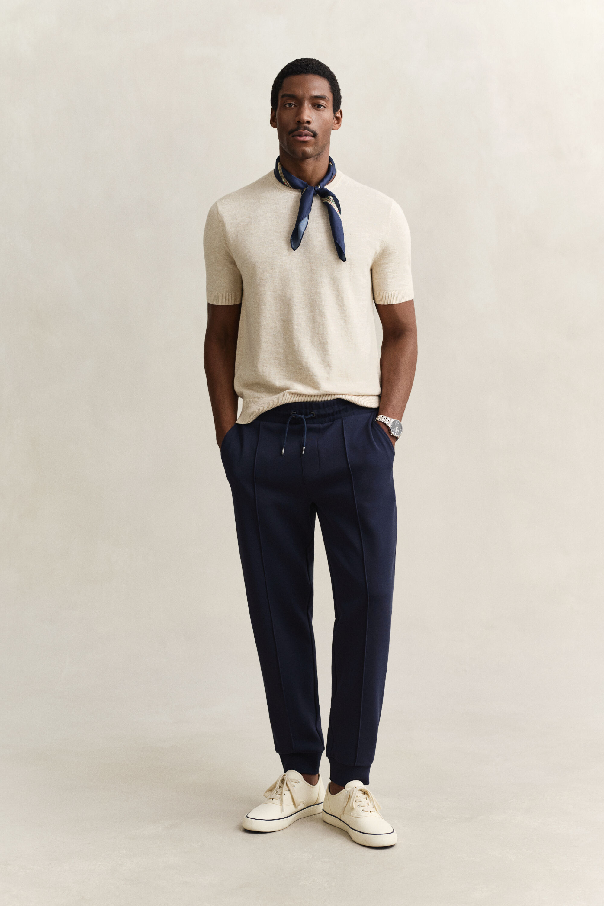 Pantalon de jogging à tissage interlock